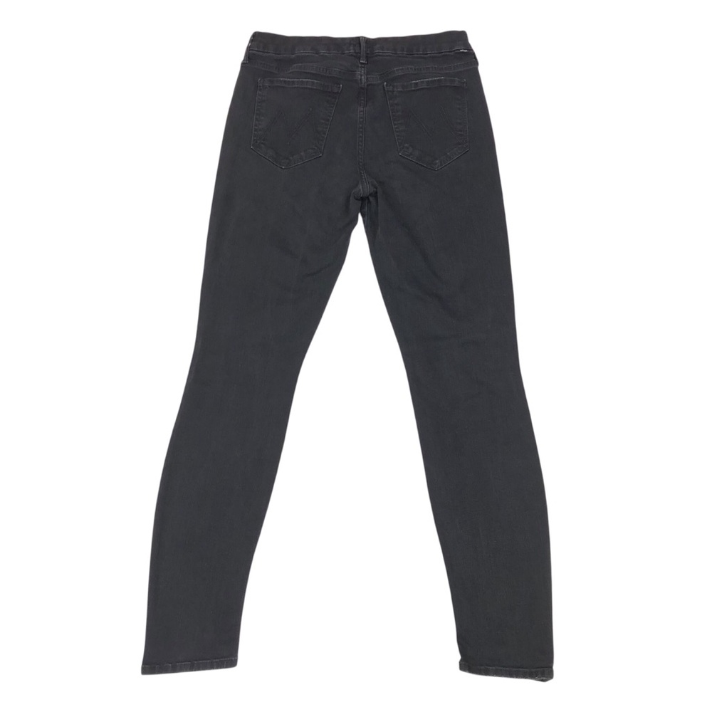 MOTHER The Looker Skinny Stretch Ankle Jeans Size 28 28X29 Not Guilty Black - Picture 2 of 9